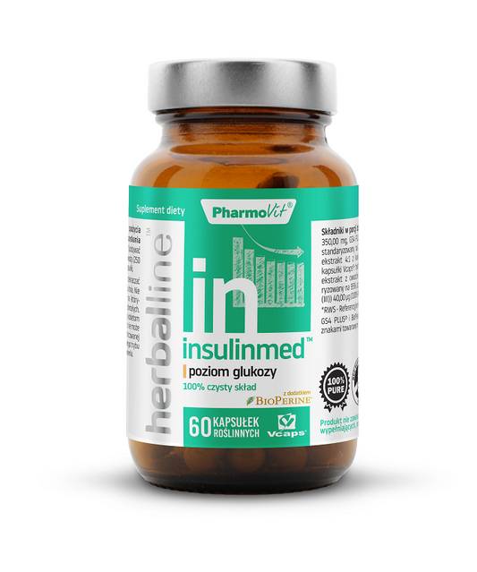 KAPSUŁKI NA POZIOM GLUKOZY (INSULINMED) BEZGLUTENOWE 60 szt...
