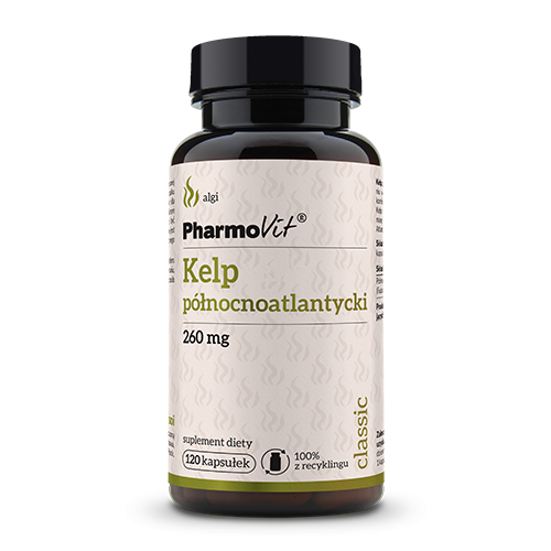 KELP PÓŁNOCNOATLANTYCKI (260 mg) BEZGLUTENOWY 120 KAPSUŁEK...