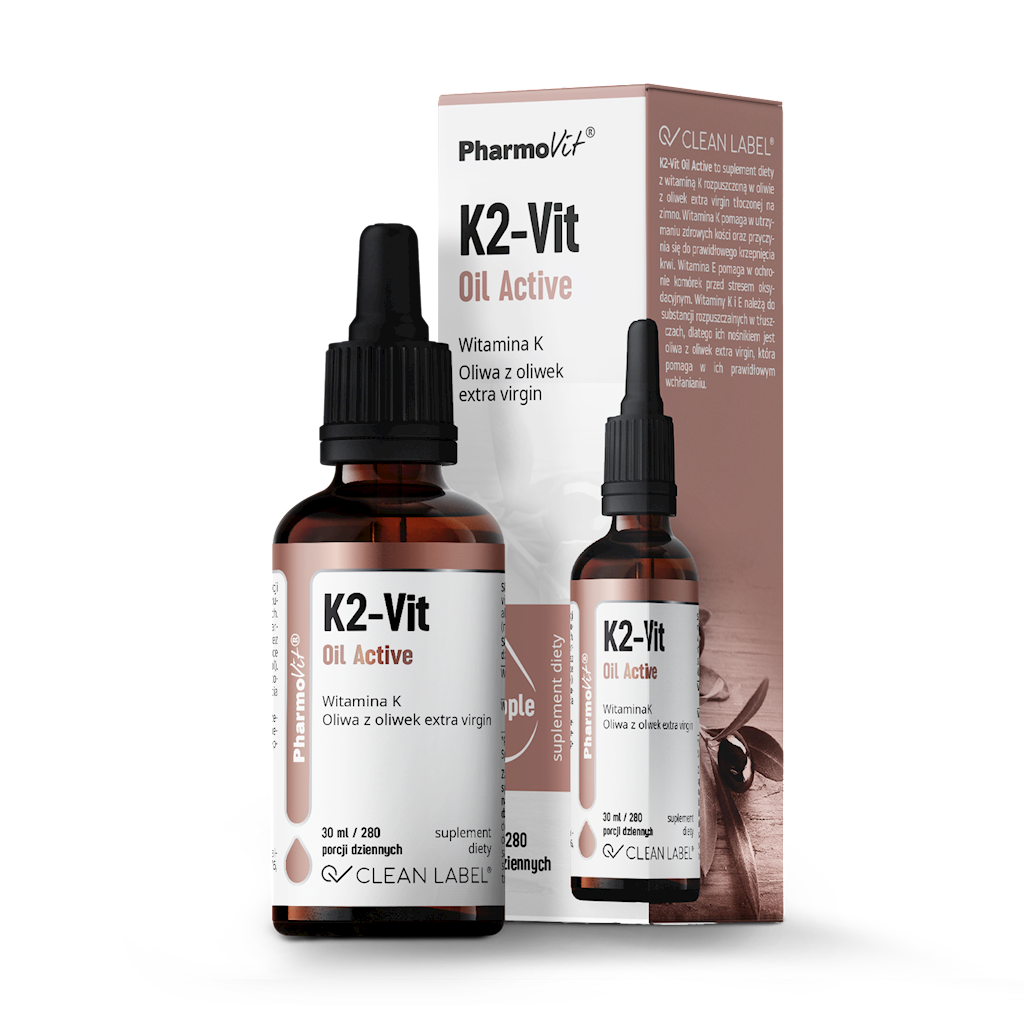 WITAMINA K2 W KROPLACH (75 mcg) BEZGLUTENOWA 30 ml - PHARMOVIT (CLEAN...