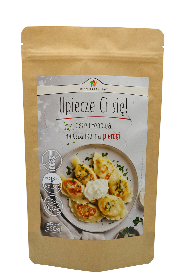 MIESZANKA NA PIEROGI BEZ DODATKU CUKRÓW BEZGLUTENOWA 550 g - PIĘĆ...