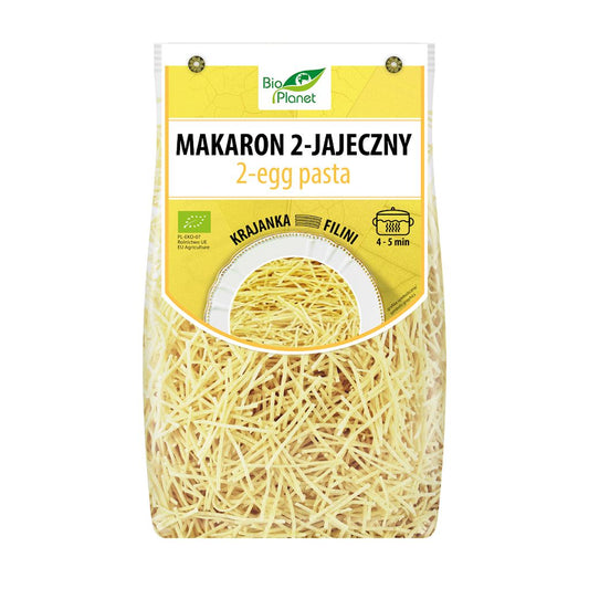 MAKARON (2-JAJECZNY SEMOLINOWY) KRAJANKA BIO 250 g - BIO PLANET