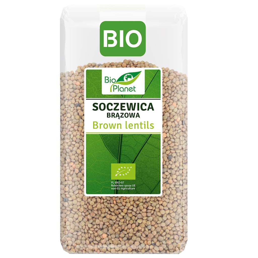 SOCZEWICA BRĄZOWA BIO 500 g - BIO PLANET