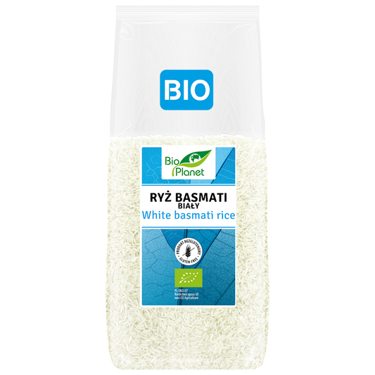 RYŻ BASMATI BIAŁY BEZGLUTENOWY BIO 1 kg - BIO PLANET