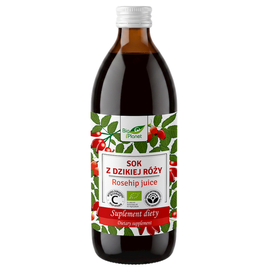 SOK Z DZIKIEJ RÓŻY BIO 500 ml - BIO PLANET