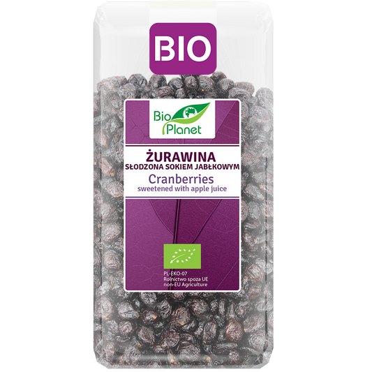 ŻURAWINA Z SOKIEM JABŁKOWYM BIO 400 g - BIO PLANET