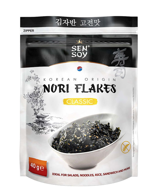 PŁATKI NORI KLASYCZNE BEZGLUTENOWE 40 g - SEN SOY