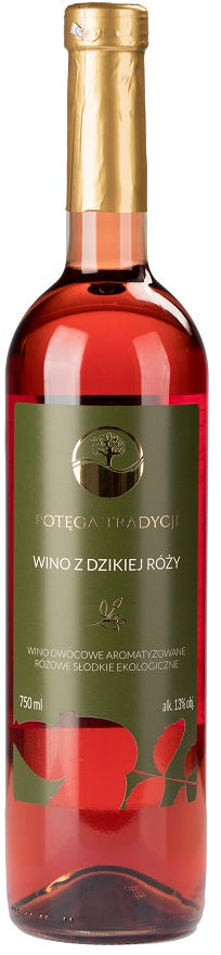 WINO RÓŻOWE SŁODKIE DZIKA RÓŻA BIO 0,75 L (POLSKA) - POTĘGA TRADYCJI