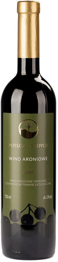 WINO CZERWONE WYTRAWNE ARONIA BIO 0,75 L (POLSKA) - POTĘGA TRADYCJI