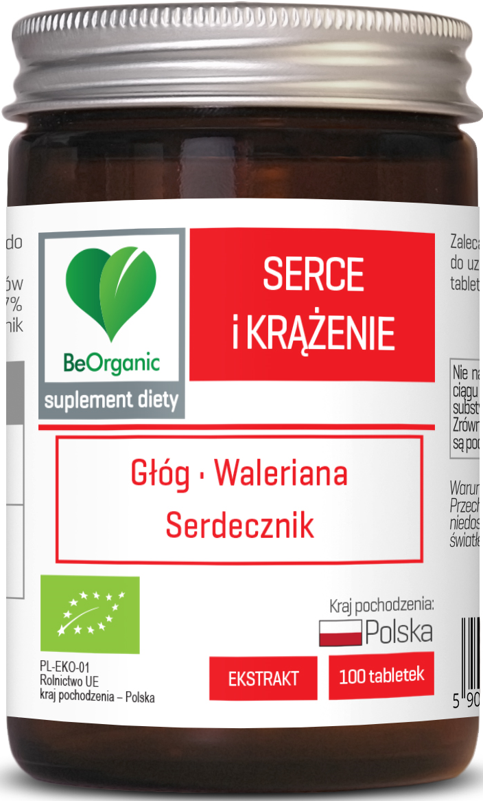 TABLETKI WSPOMAGAJĄCE SERCE I KRĄŻENIE (GŁÓG, WALERIANA...