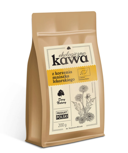 KAWA Z KORZENIA MNISZKA LEKARSKIEGO BIO 200 g - DARY NATURY