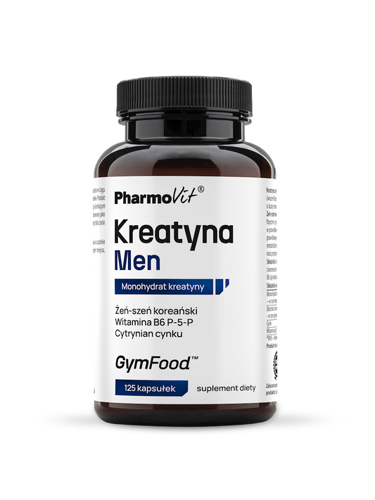 KREATYNA MEN BEZGLUTENOWA 125 KAPSUŁEK - PHARMOVIT (GYM FOOD)