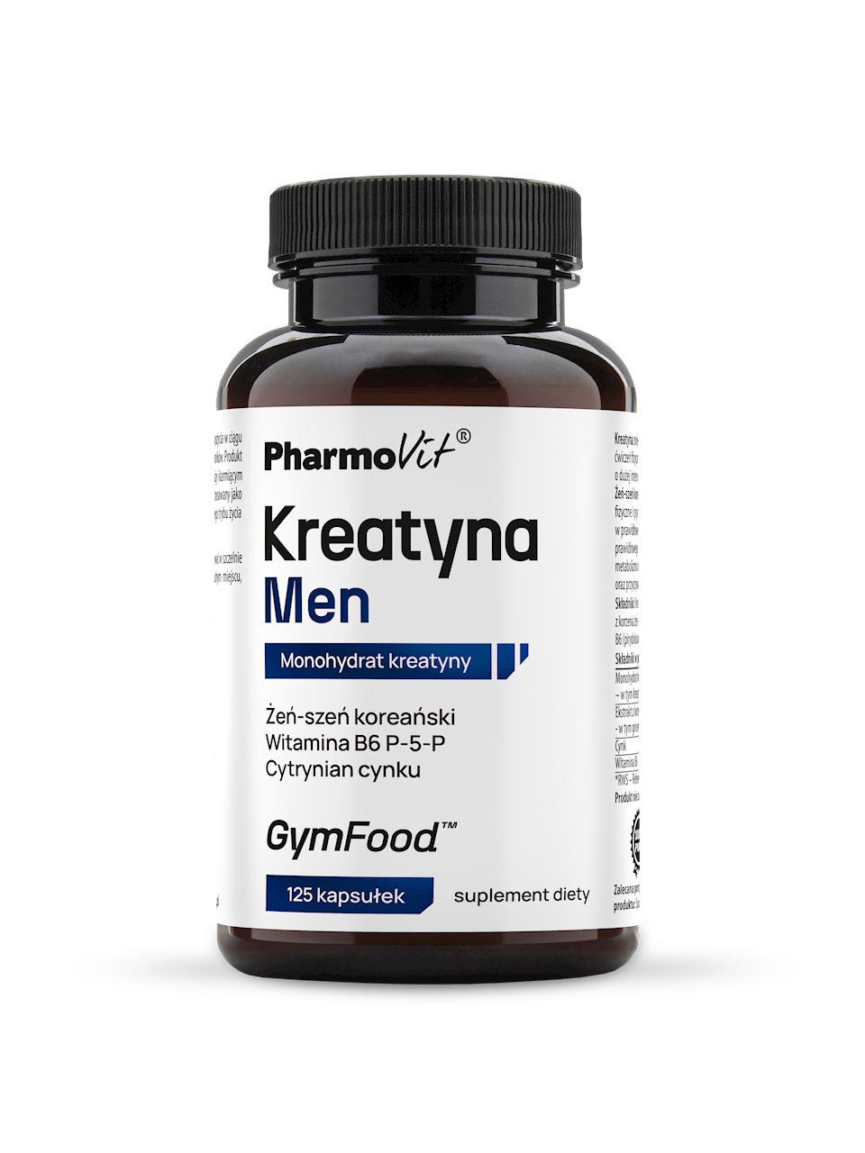 KREATYNA MEN BEZGLUTENOWA 125 KAPSUŁEK - PHARMOVIT (GYM FOOD)