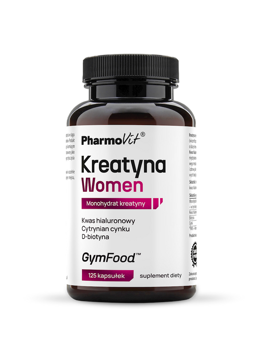 KREATYNA WOMEN BEZGLUTENOWA 125 KAPSUŁEK - PHARMOVIT (GYM FOOD)