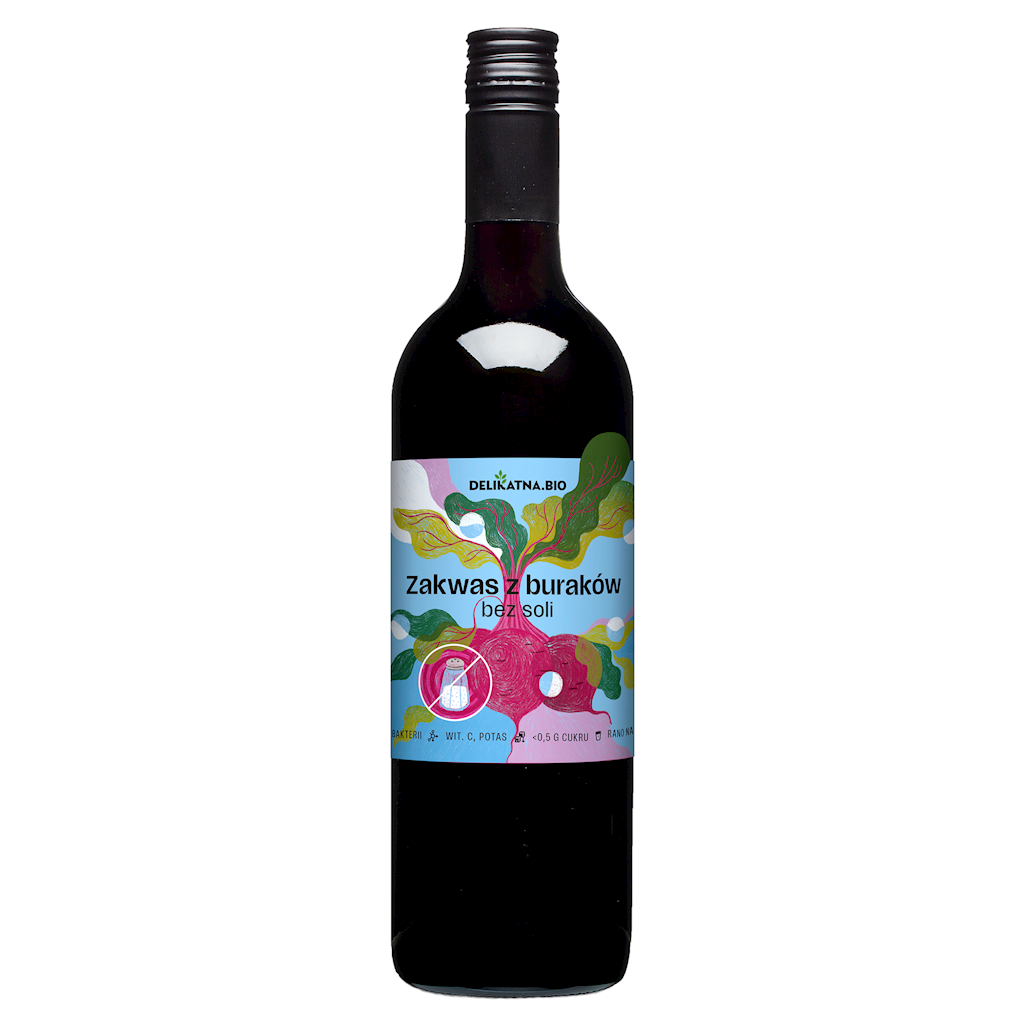 ZAKWAS Z BURAKÓW BEZ SOLI BIO 750 ml - DELIKATNA