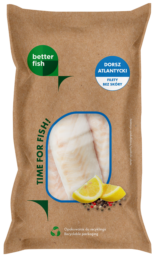 DORSZ ATLANTYCKI FILET BEZ SKÓRY MROŻONY 475 g - BETTER FISH