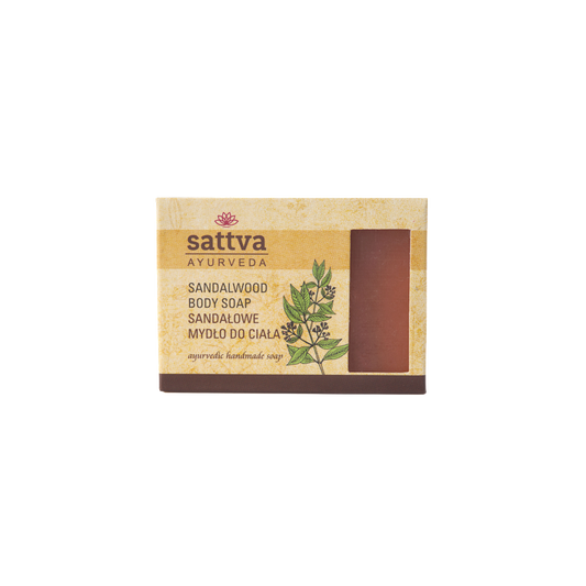MYDŁO W KOSTCE DO CIAŁA DRZEWO SANDAŁOWE 125 g - SATTVA (AYURVEDA)