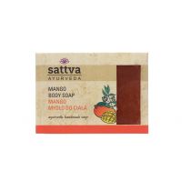 MYDŁO W KOSTCE DO CIAŁA MANGO 125 g - SATTVA (AYURVEDA)