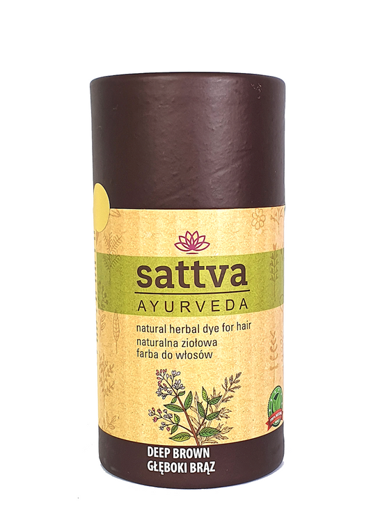 HENNA GŁĘBOKI BRĄZ ECO 150 g - SATTVA (AYURVEDA)