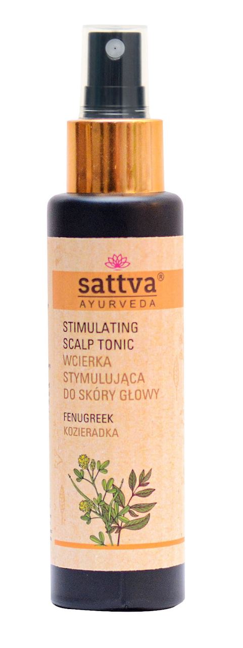WCIERKA DO SKÓRY GŁOWY STYMULUJĄCA WZROST KOZIERADKA 100 ml - SATTVA...