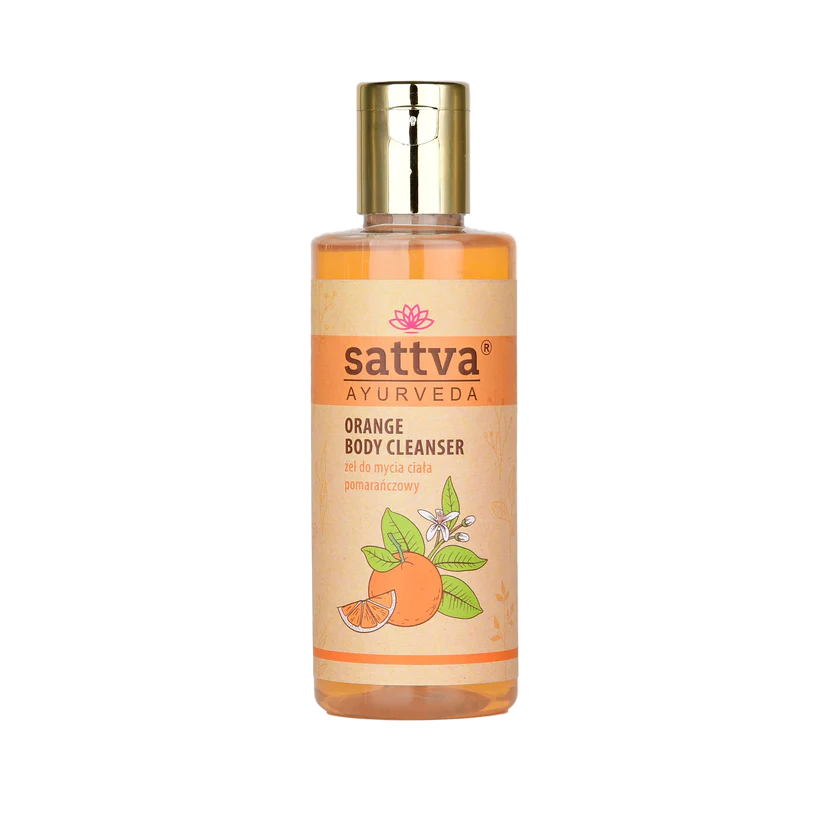 ŻEL DO MYCIA CIAŁA POMARAŃCZOWY 210 ml - SATTVA (AYURVEDA)