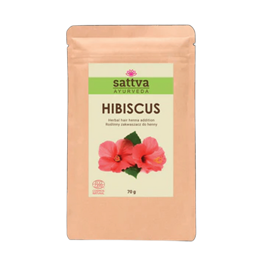 ZAKWASZACZ ROŚLINNY DO HENNY HIBISKUS ECO 70 g - SATTVA (AYURVEDA)