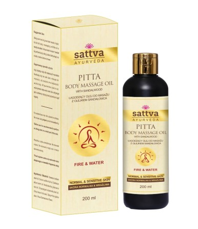 OLEJ DO MASAŻU ŁAGODZĄCY Z OLEJKIEM SANDAŁOWCA 200 ml - SATTVA...