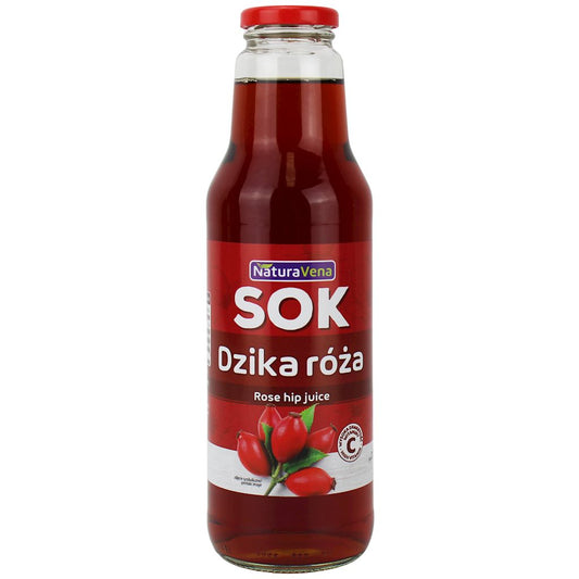 SOK Z DZIKIEJ RÓŻY 750 ml - NATURAVENA