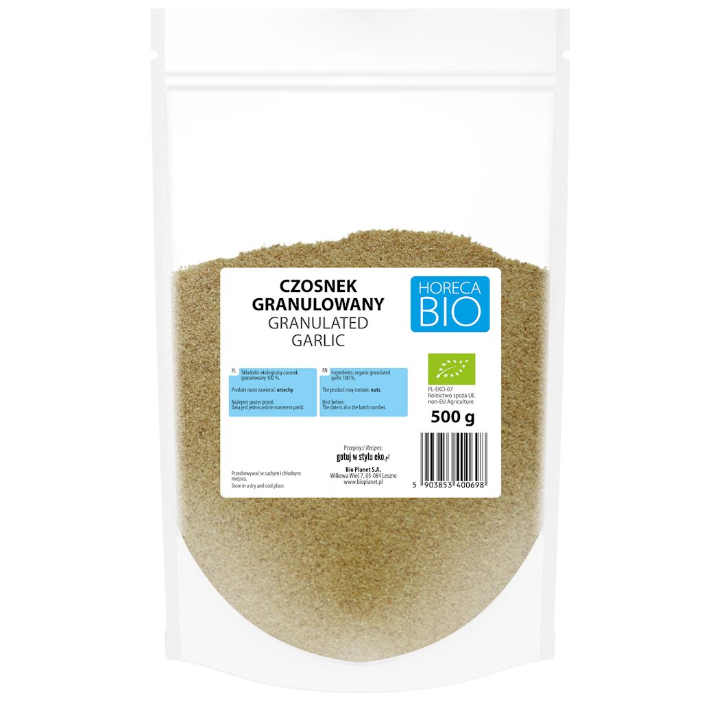 CZOSNEK GRANULOWANY BIO 500 g - HORECA (BIO PLANET)