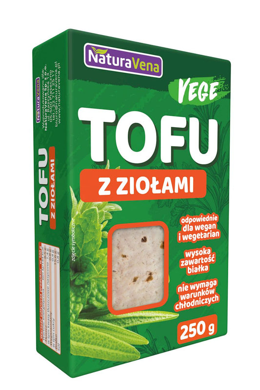 przecena TOFU Z ZIOŁAMI 250 g - NATURAVENA
