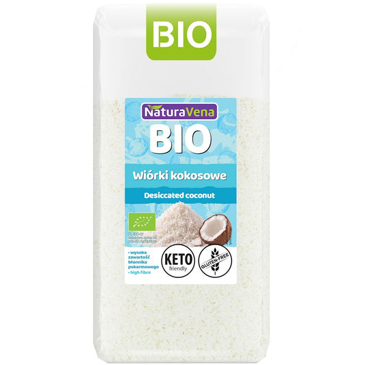 WIÓRKI KOKOSOWE BEZGLUTENOWE BIO 200 g - NATURAVENA