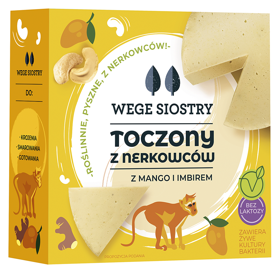 przecena WEGAŃSKA ALTERNATYWA SERA Z ORZECHÓW NERKOWCA Z MANGO I...