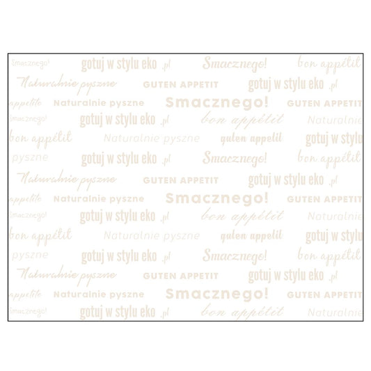 PAPIER DO PAKOWANIA ŻYWNOŚCI 60 x 40 cm - RYZA 5 kg