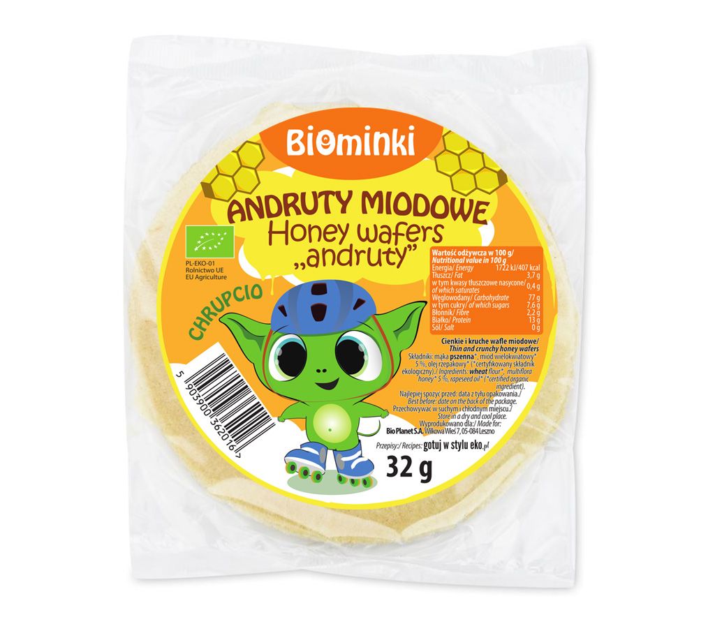 ANDRUTY MIODOWE BIO 32 g (8 szt.) - BIOMINKI