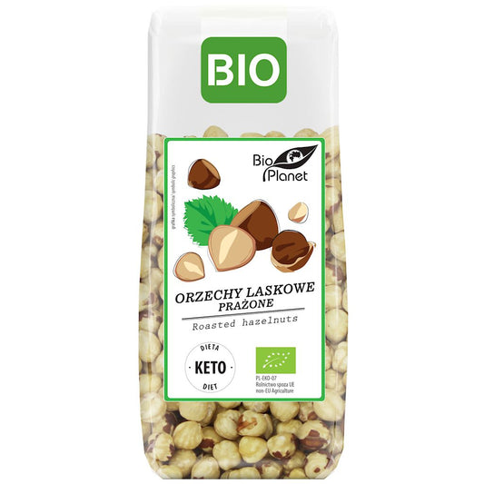 ORZECHY LASKOWE BLANSZOWANE PRAŻONE BIO 350 g - BIO PLANET
