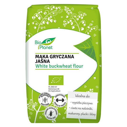 MĄKA GRYCZANA JASNA BEZGLUTENOWA BIO 500 g - BIO PLANET