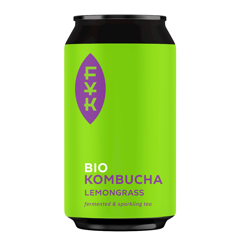 KOMBUCHA HERBATA CZARNA Z TRAWĄ CYTRYNOWĄ BEZGLUTENOWA BIO 330 ml...