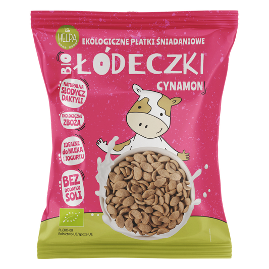 ŁÓDECZKI JAGLANO - OWSIANE Z CYNAMONEM BEZ DODATKU CUKRÓW BIO 260 g...