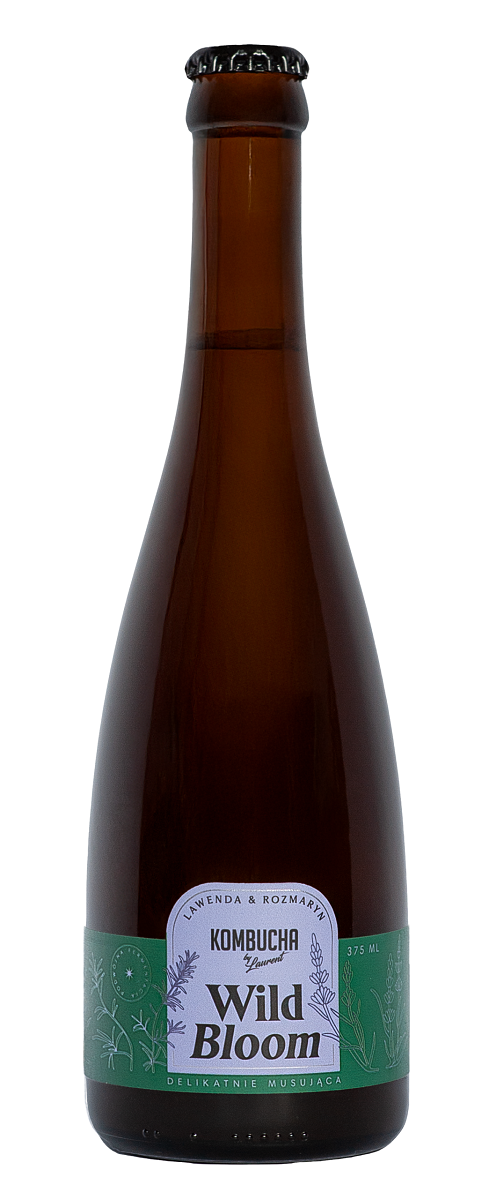 KOMBUCHA WILD BLOOM O SMAKU LAWENDY I ROZMARYNU BIO 375 ml - KOMBUCHA...