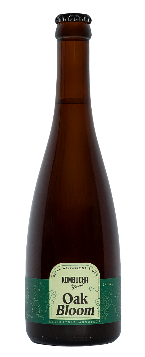 KOMBUCHA OAK BLOOM NA PŁATKACH DĘBU O SMAKU BIAŁYCH WINOGRON BIO 375...