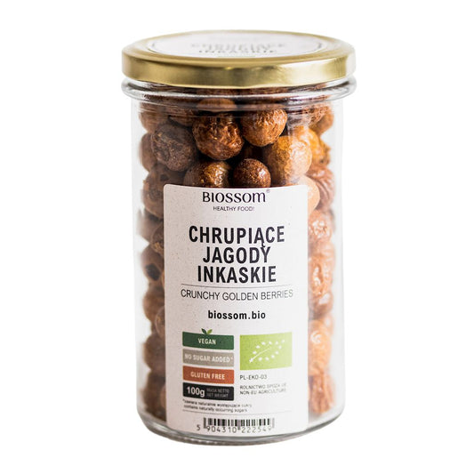 JAGODY INKASKIE LIOFILIZOWANE CHRUPIĄCE BEZGLUTENOWE BIO 100 g - BIOSSOM