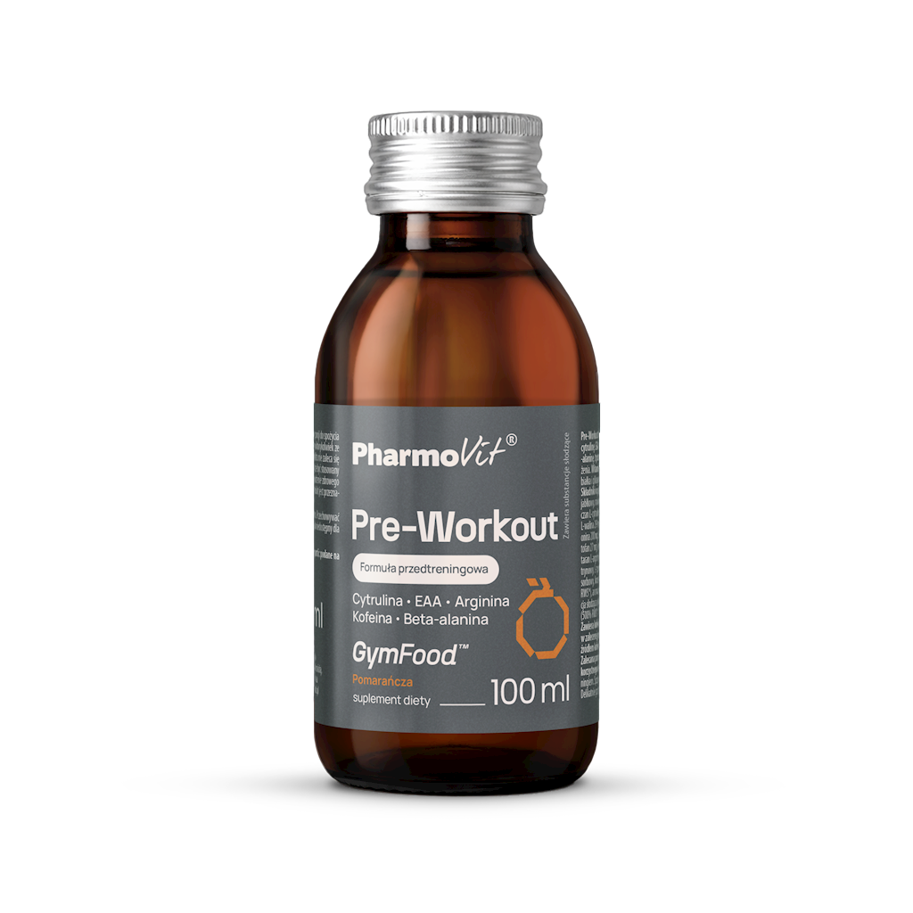SHOT PRE-WORKOUT POMARAŃCZOWY 100 ml - PHARMOVIT (GYM FOOD)