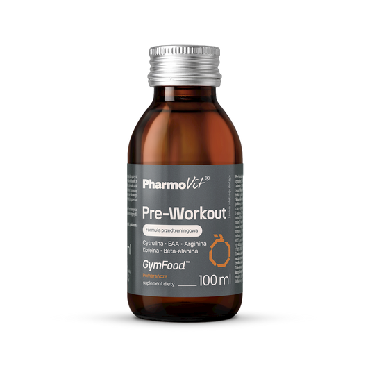 SHOT PRE-WORKOUT POMARAŃCZOWY 100 ml - PHARMOVIT (GYM FOOD)