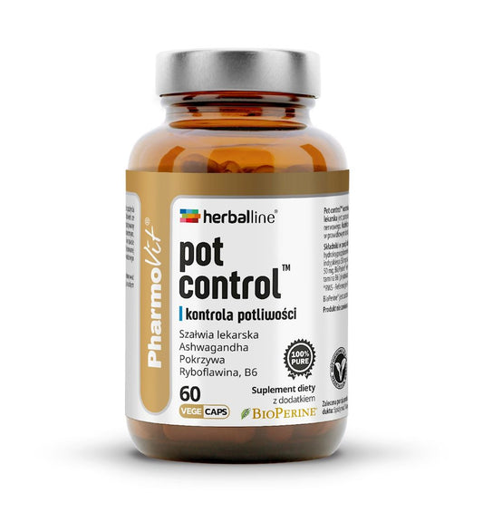 KAPSUŁKI NA KONTROLĘ POTLIWOŚCI (POT CONTROL) BEZGLUTENOWE 60 szt...