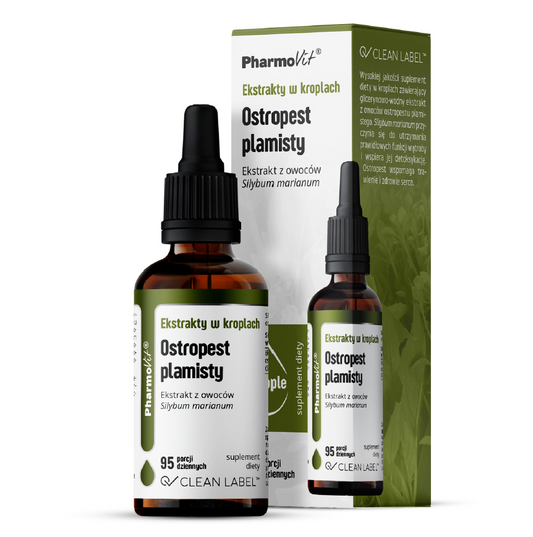 EKSTRAKTY W KROPLACH OSTROPEST PLAMISTY BEZGLUTENOWE 30 ml - PHARMOVIT...