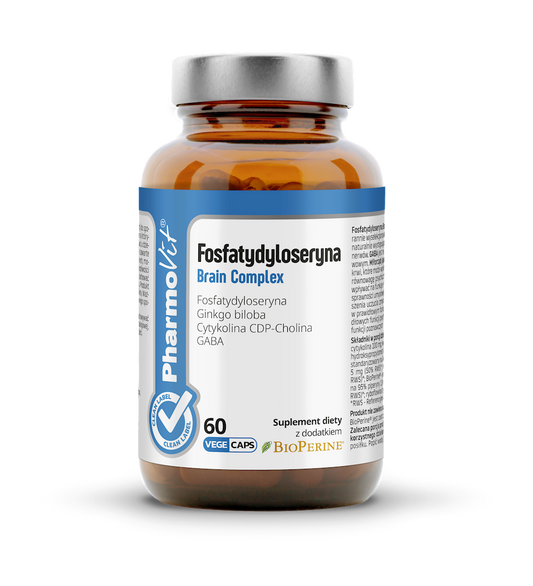 FOSFATYDYLOSERYNA BRAIN COMPLEX BEZGLUTENOWA 60 KAPSUŁEK - PHARMOVIT...