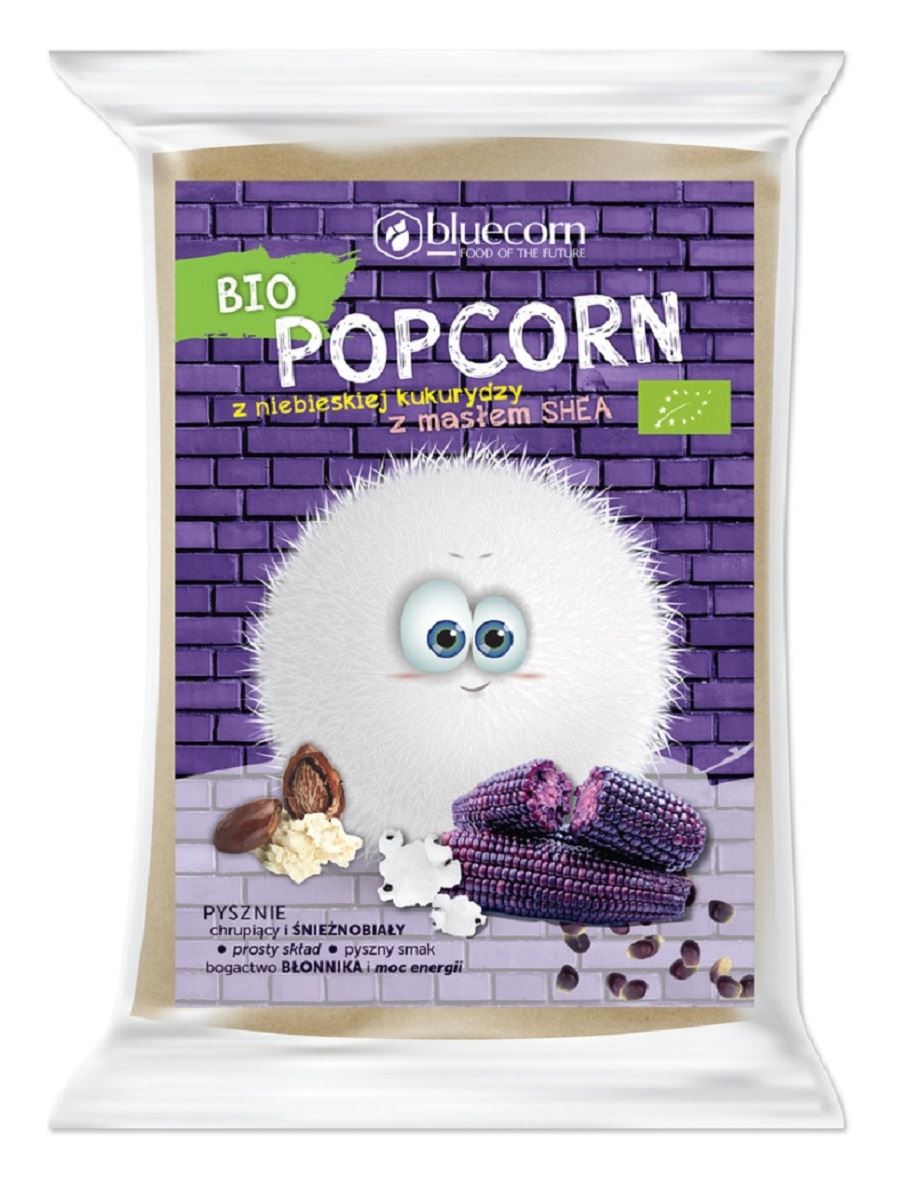 POPCORN Z NIEBIESKIEJ KUKURYDZY Z SHEA I SOLĄ DO PRZYGOTOWANIA W...