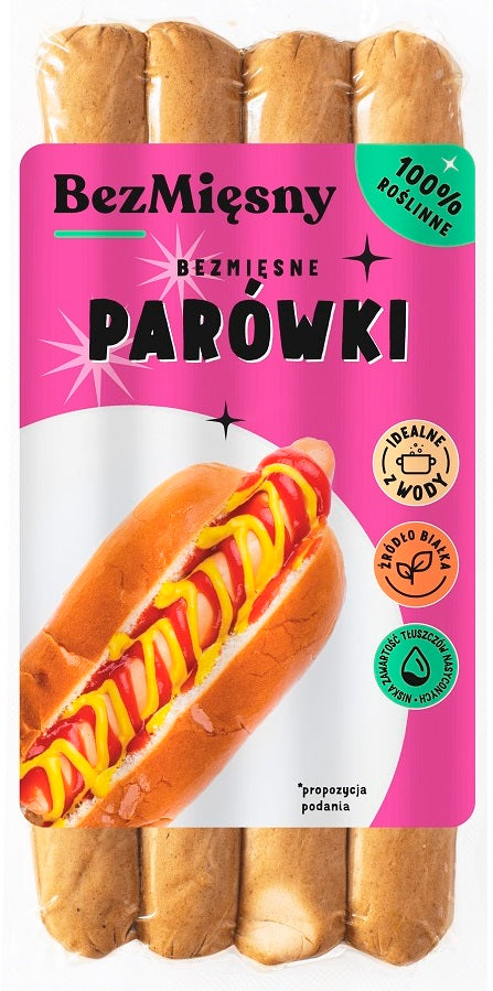 PARÓWKI ROŚLINNE 180 g - BEZMIĘSNY