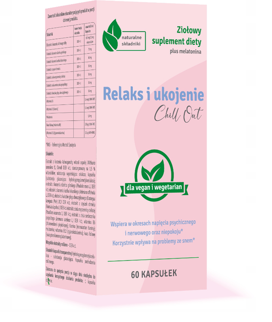 KAPSUŁKI NA RELAKS I USPOKOJENIE 60 szt. - PASOLEQ (CHILL OUT)