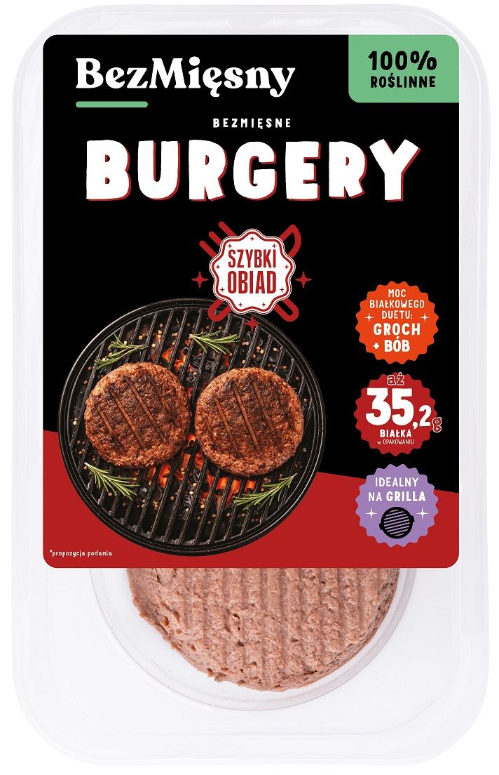 BURGERY ROŚLINNE 220 g - BEZMIĘSNY