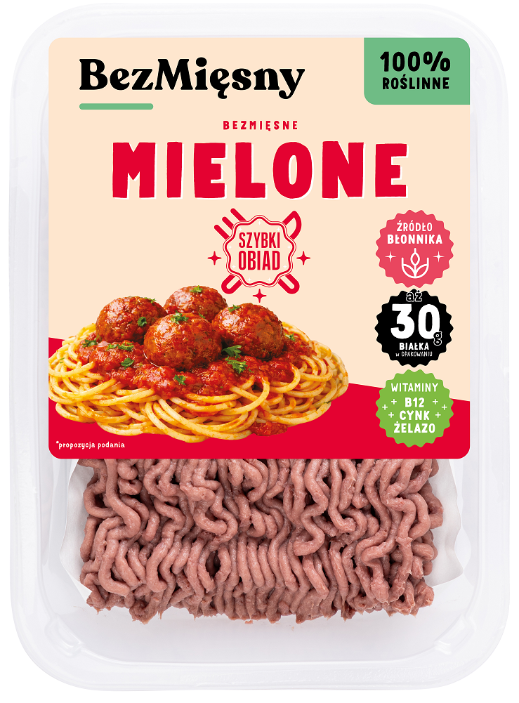 MIĘSO MIELONE ROŚLINNE 200 g - BEZMIĘSNY